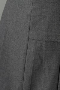CH195 design grey pleated skirt for women's wear  supply invisible zipper pleated skirt  pleated skirt hk center detail view-11